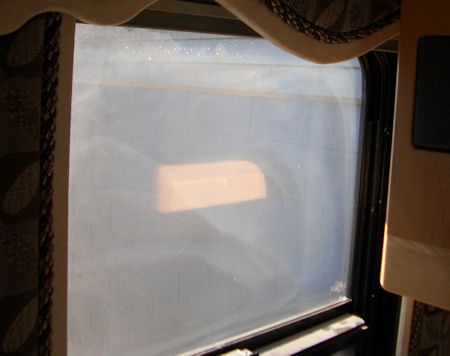 Fogged RV window